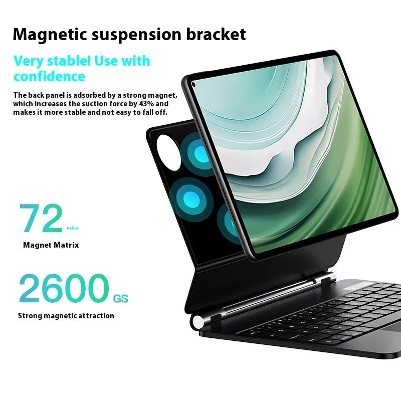 Miaocontrol Keyboard Pro11 magnetic wireless keyboard cover for Huawei Matepad 11 inch tablets in black or white