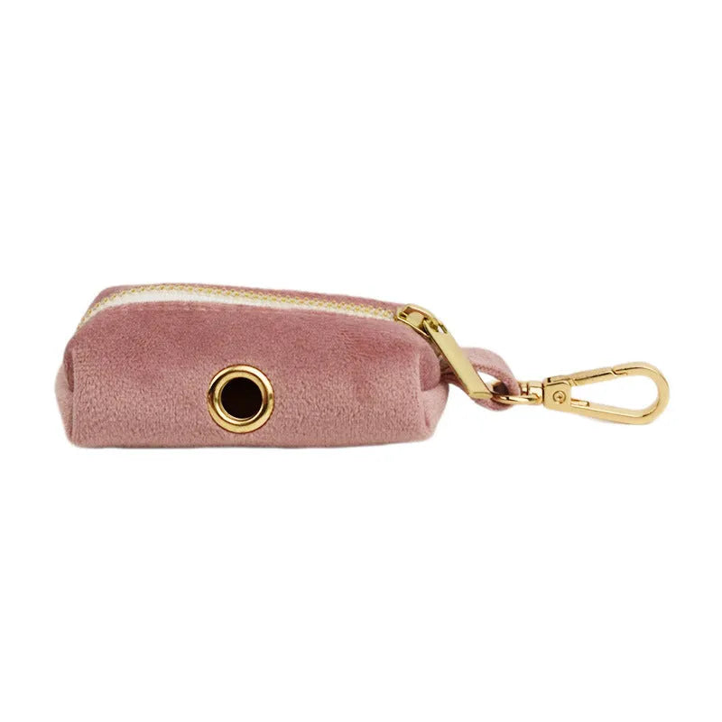 Light purple pink velvet dog collar with cloth construction and adjustable sizing options