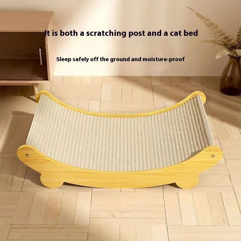 A sisal blanket cat scratch board in a pastoral style, designed to be wear-resistant.