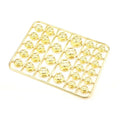 Motorcycle engine screw cover set with 30 ABS plastic caps in eight colour options