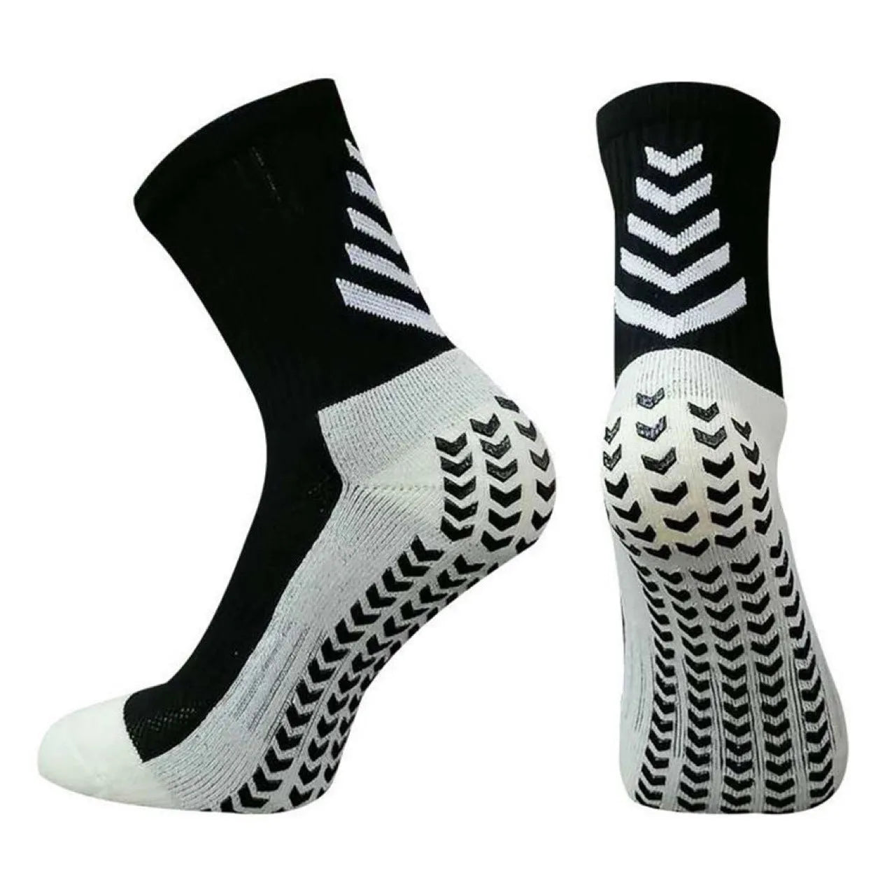 Men's athletic running socks with non-slip silicone grip in multiple colour options