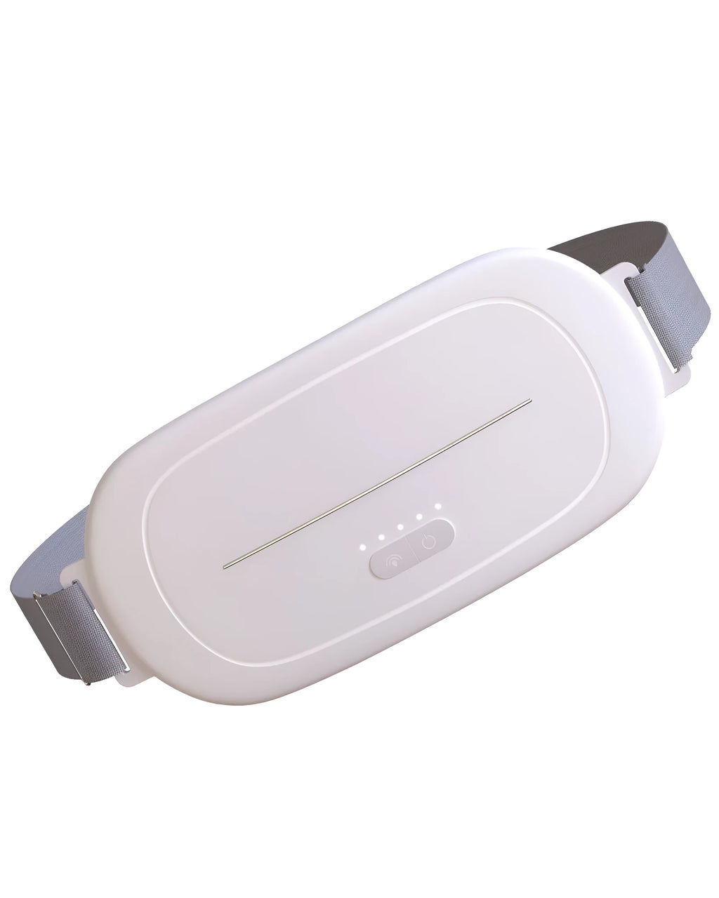 White handheld uterine warming device with control buttons on a plain background.