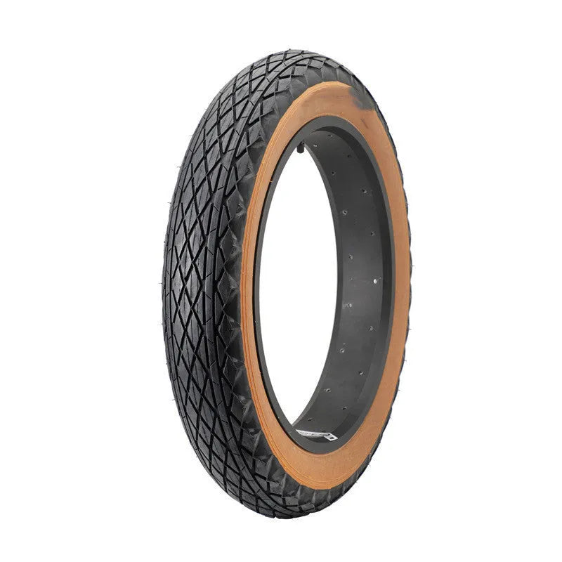 Brown 20x4.0 inch rubber replacement tyre for snowmobile and electric beach car