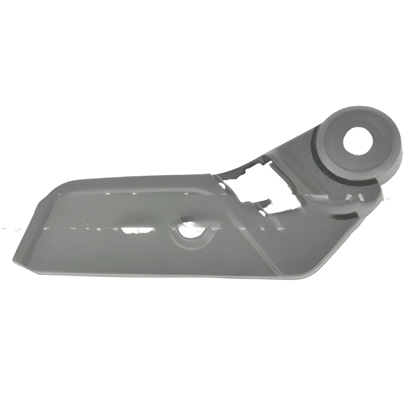 Dodge Journey JC front seat guard plate shown next to seat rail, highlighting side-specific left/right fit.