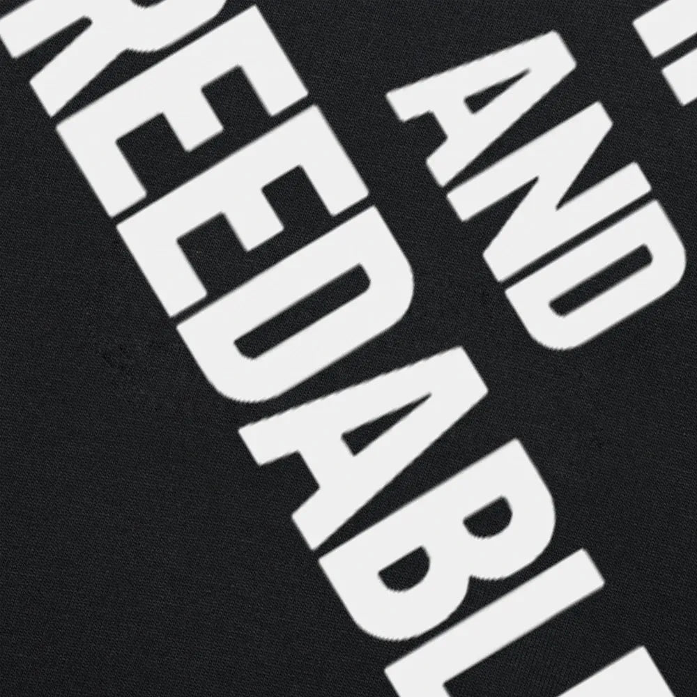 Obedient And Reproducible funny print on a loose fit pure cotton t-shirt, short sleeve pullover style.