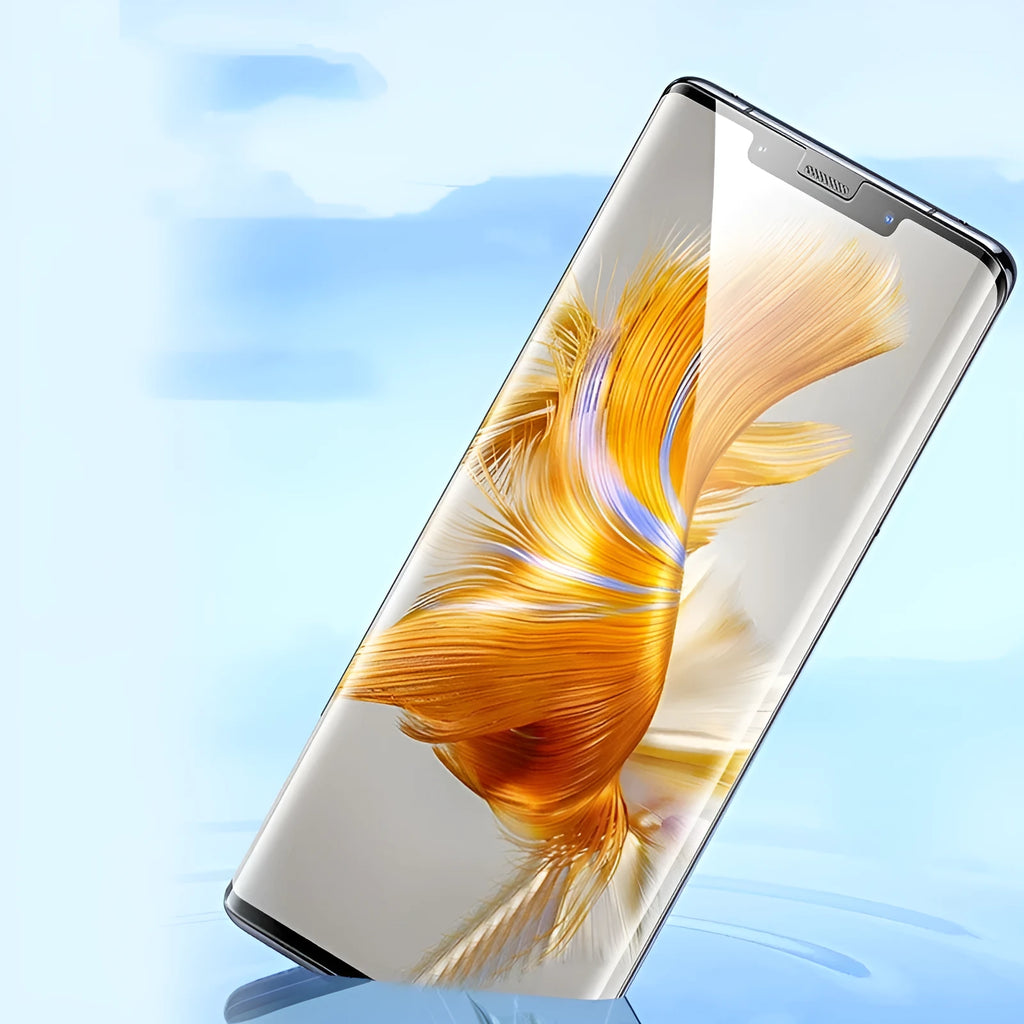 TPU screen protector for Huawei Mate60 phone with anti-fingerprint coating and application tool