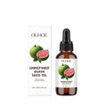 30ml glass bottle of guava seed oil facial treatment with vitamin C and E antioxidants