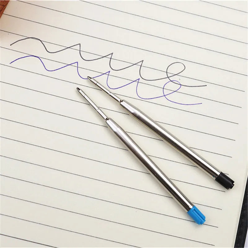 Black Baozhu full metal pocket pen with 0.7mm refill and two spare refills