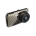 4 inch front and rear dual lens dashboard camera with touch screen display