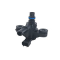 Black ABS plastic turbocharger boost solenoid valve for Ford cars, model AU5A-9G866-AB