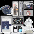 Galaxy exploration stationery set gift box with astronaut notebook and hot-stamped 3D patterns