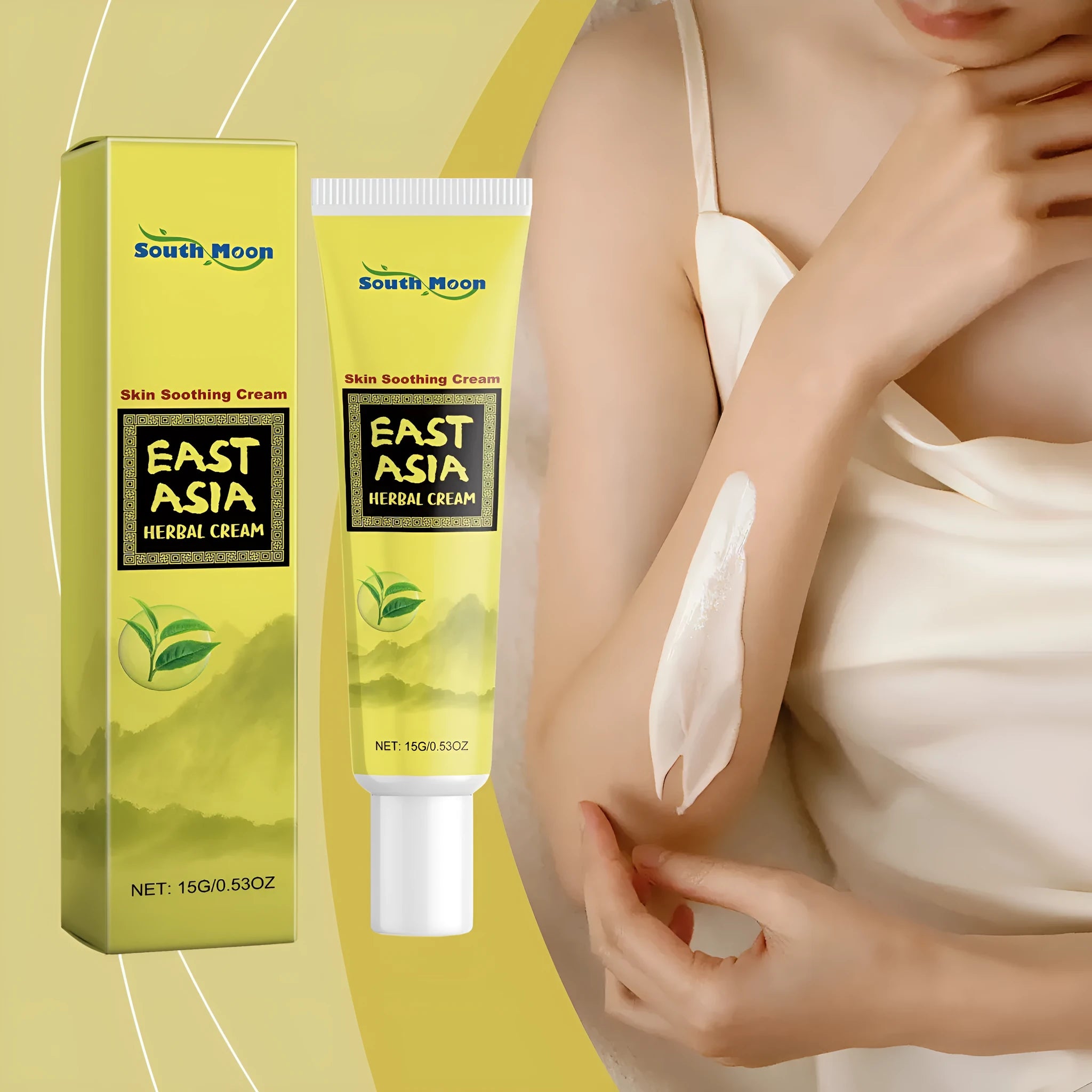 15g tube of herbal soothing moisturising cream with tea tree oil and Centella asiatica extract.