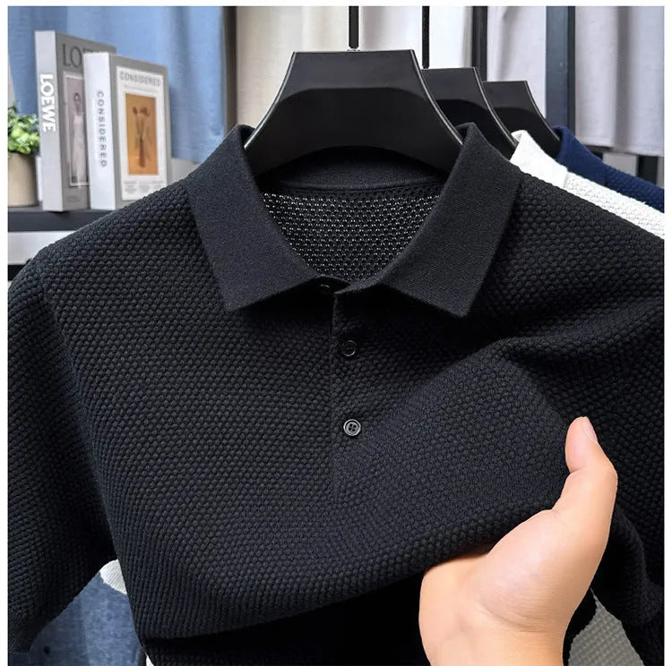 Men's loose fit short sleeve cotton sweater in multiple colours with pullover design