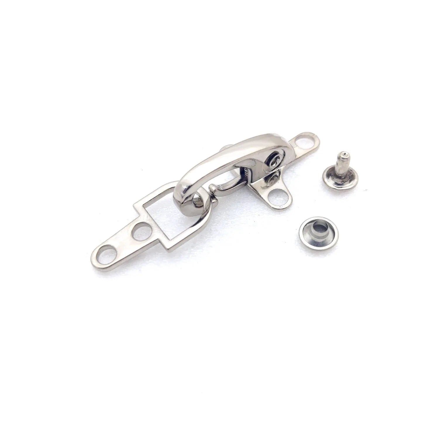 Zinc alloy aircraft buckle decoration in 5.85cm size with four metallic finish options