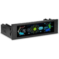 Black touch screen PC temperature controller unit designed for optical drive bay mounting.