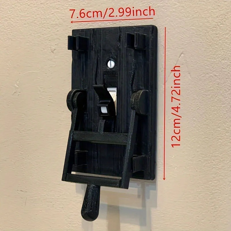 Retro decorative wall switch plate with mechanical switch and creative holiday decoration design