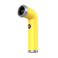 Bladeless turbine fan in apricot colour with lithium battery power for portable cooling