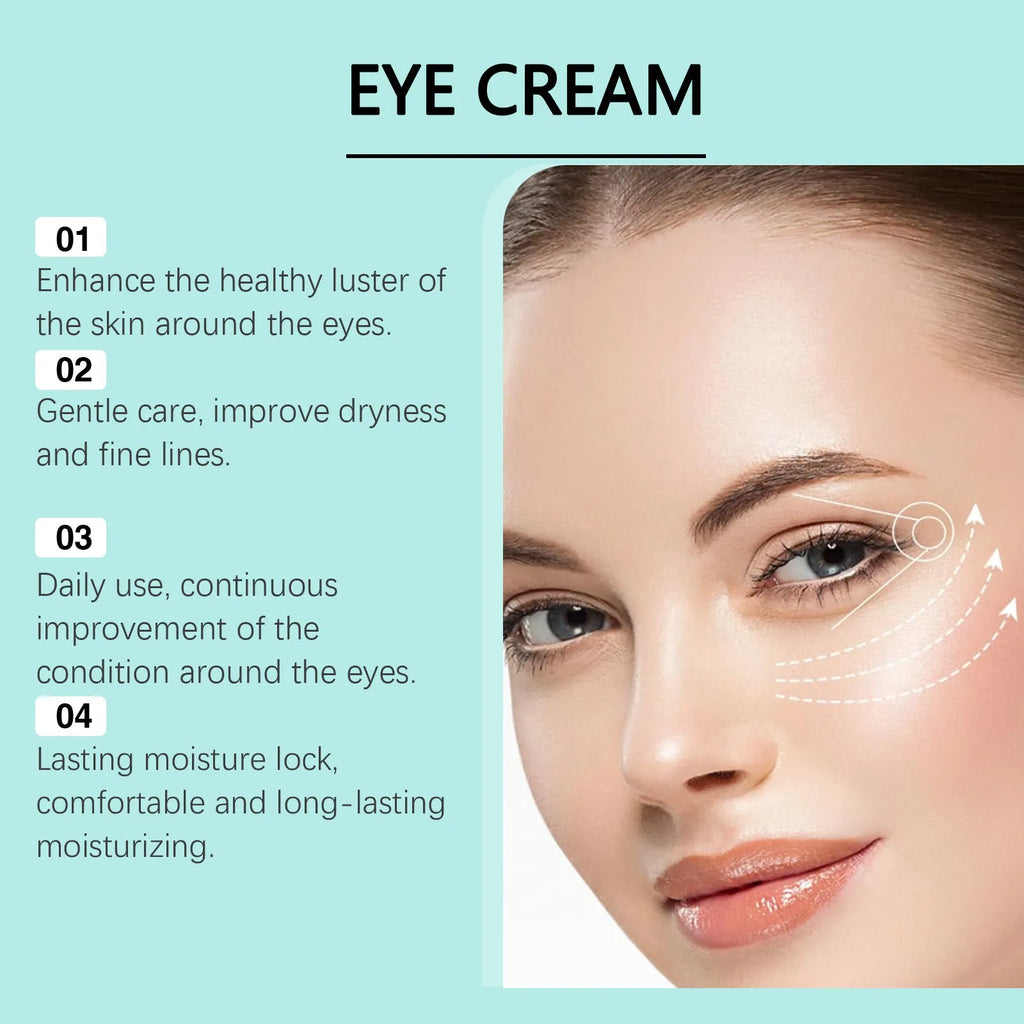 30g glass jar of retinol and hyaluronic acid anti-ageing eye cream