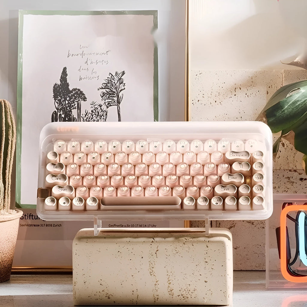 Liquid foundation colour wireless mechanical keyboard, mouse, calculator, and pickup light office bundle