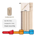 Four seasons camping sleeping bag for adults in swamp colour with storage bag