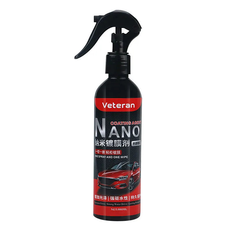 Automotive coating agent spray bottle in 250ml or 500ml size for vehicle polishing and protection