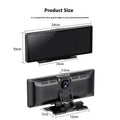 10-inch car smart screen and driving recorder unit with rear camera on dashboard.
