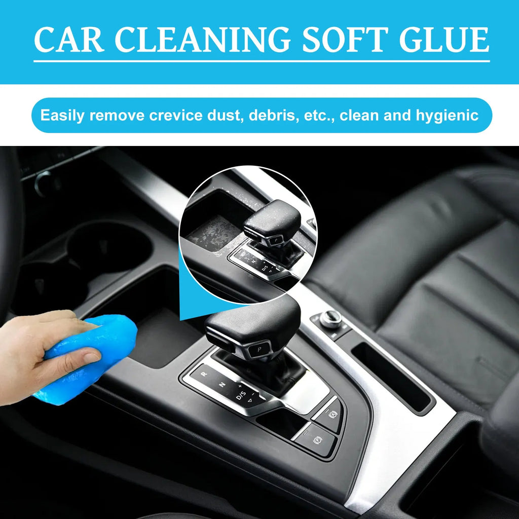 Car cleaning soft gel adhesive putty for interior dust removal, 6.2 x 5.7 cm size
