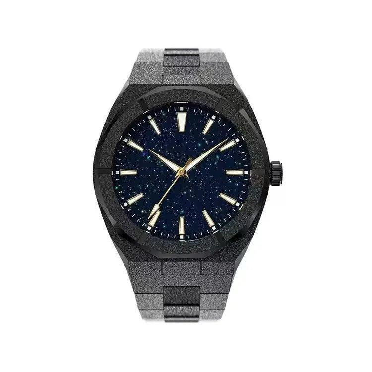 Stainless steel business men's watch with luminous frost finish in 11mm thickness