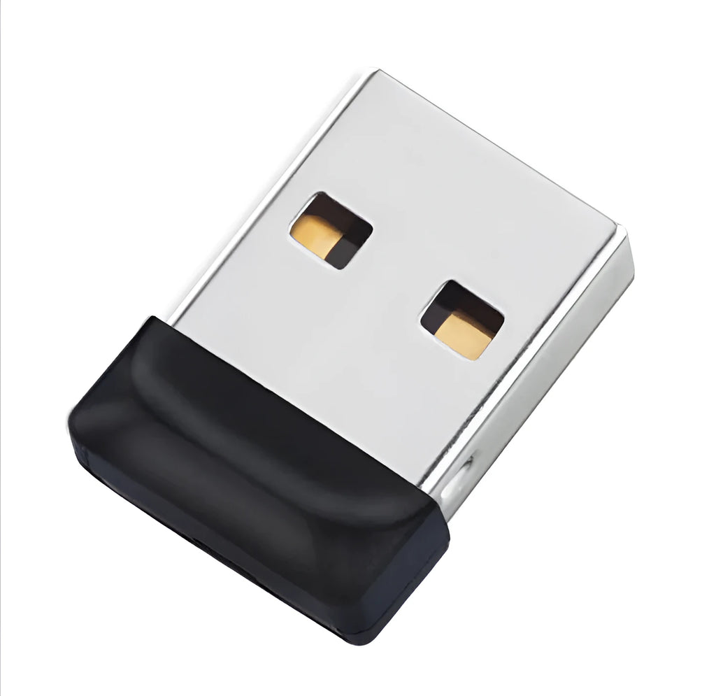 Mini U Disk black USB flash drive with compact design and solid colour finish