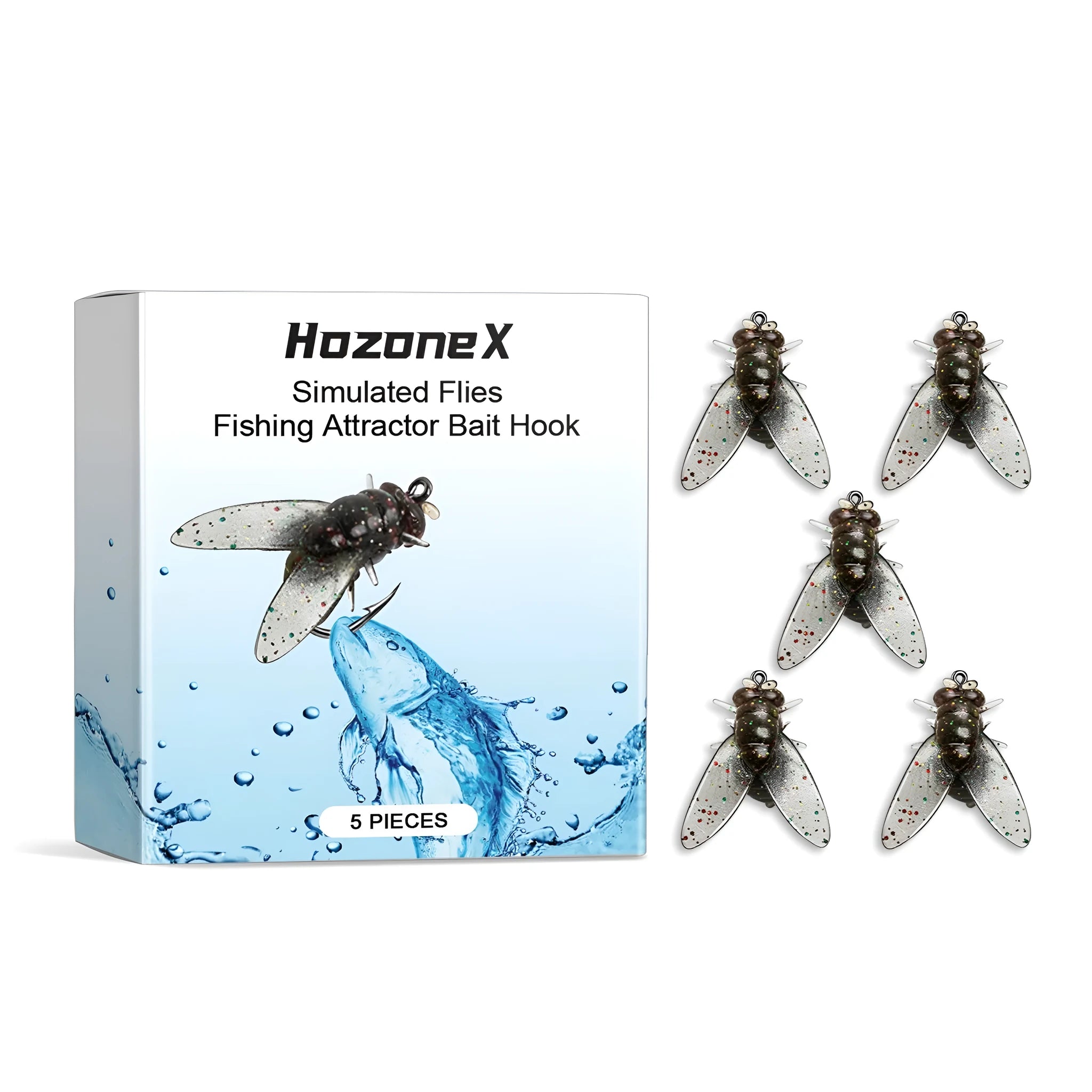 Five 1.5cm biomimetic insect soft bait lures for trout fishing