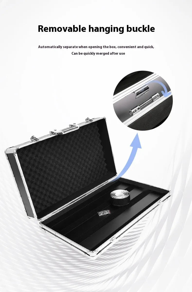 Aviation box guitar effect device with T-EC8 trumpet configuration in flight case