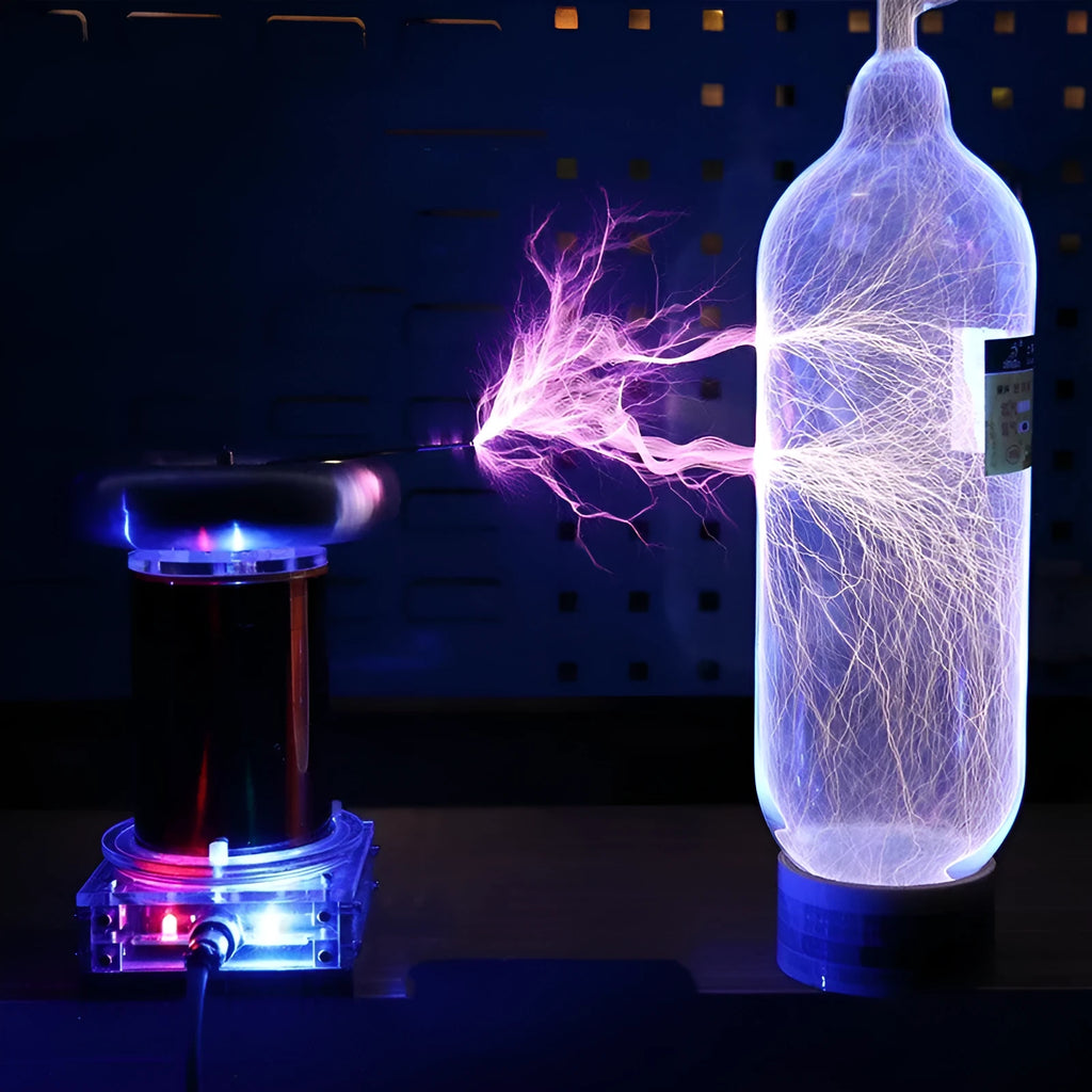 Tesla coil driver board and controller unit for generating musical lightning arcs