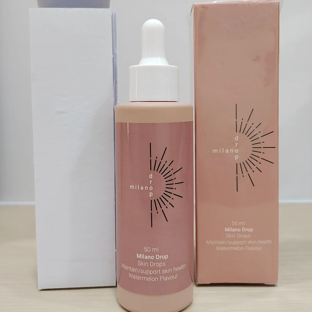 50ml tanning serum drops bottle in mi Lian colour box packaging for face and body tanning
