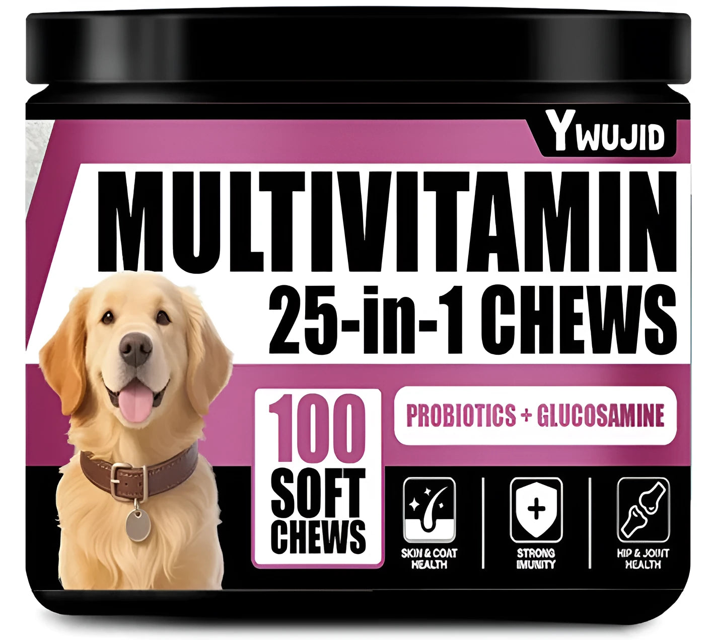 300g canister of 25-in-1 immune support supplement powder for multi-system nutritional enhancement