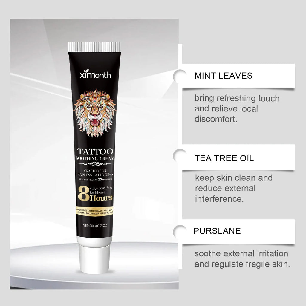 20g tattoo soothing neck cream container for gentle cleaning and aftercare treatment