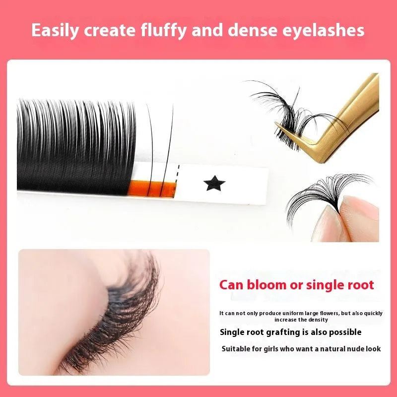 16-row dense false eyelashes made from mink hair showing multiple length options