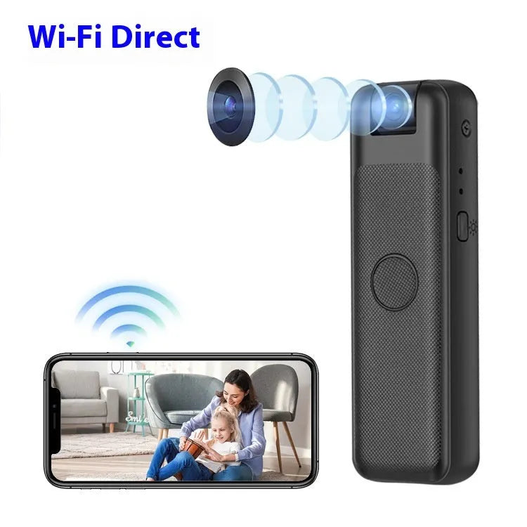 Black back splint surveillance camera with a Type-C port and attached 30cm cable.