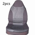 Black quilted automotive seat cover with PU and polyester fabric construction