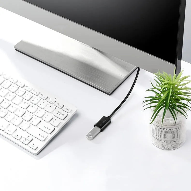Black USB 3.0 and USB 2.0 male to female extension cable showing connectors, available in multiple lengths.
