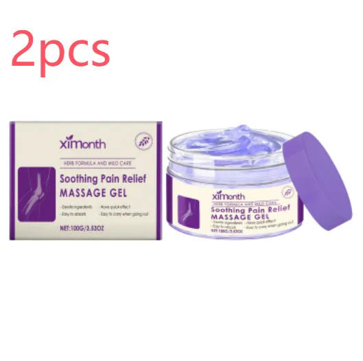 100g tube of body massage gel for joints, knees and elbows on a plain background.