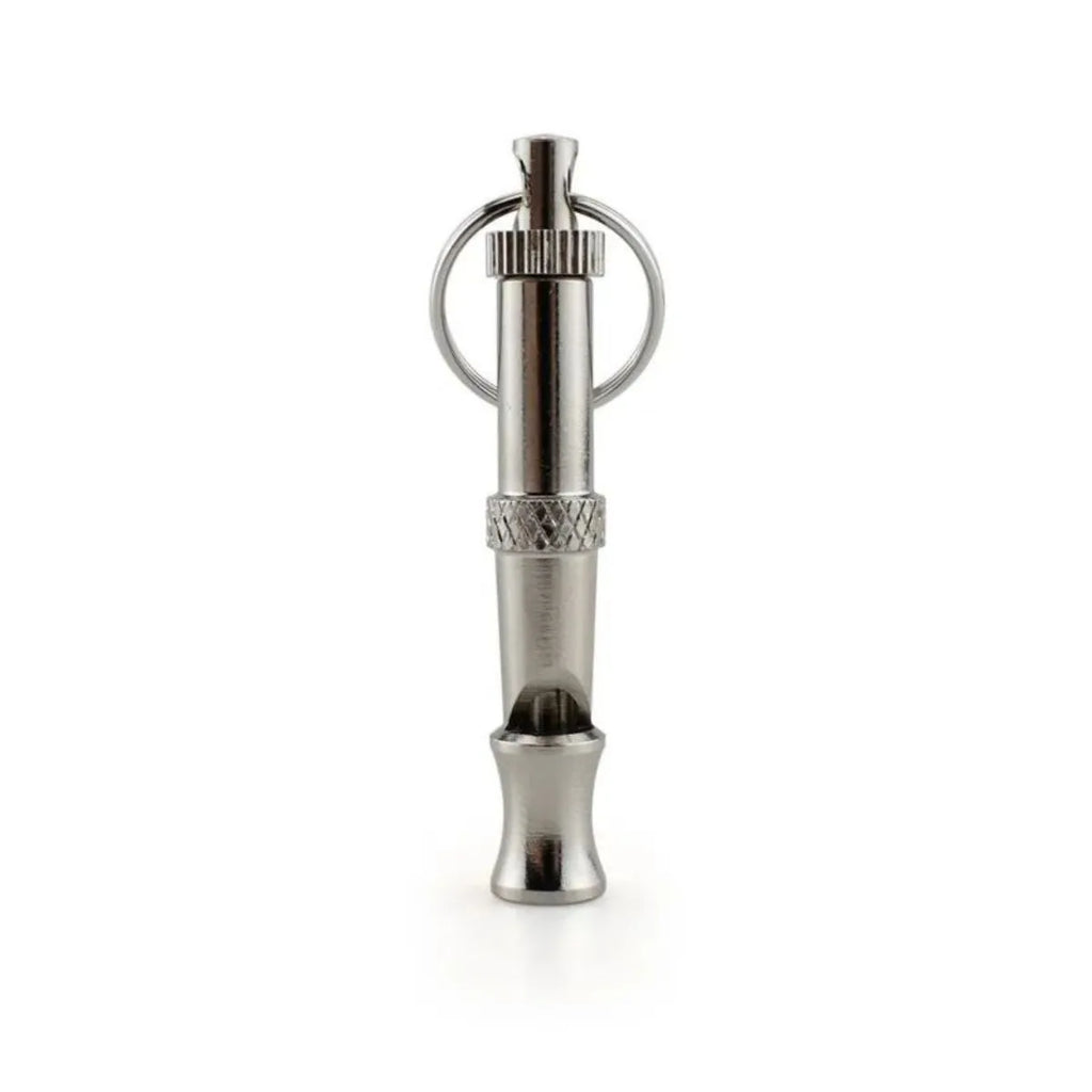 Metallic brass adjustable ultrasonic dog training whistle for barking control