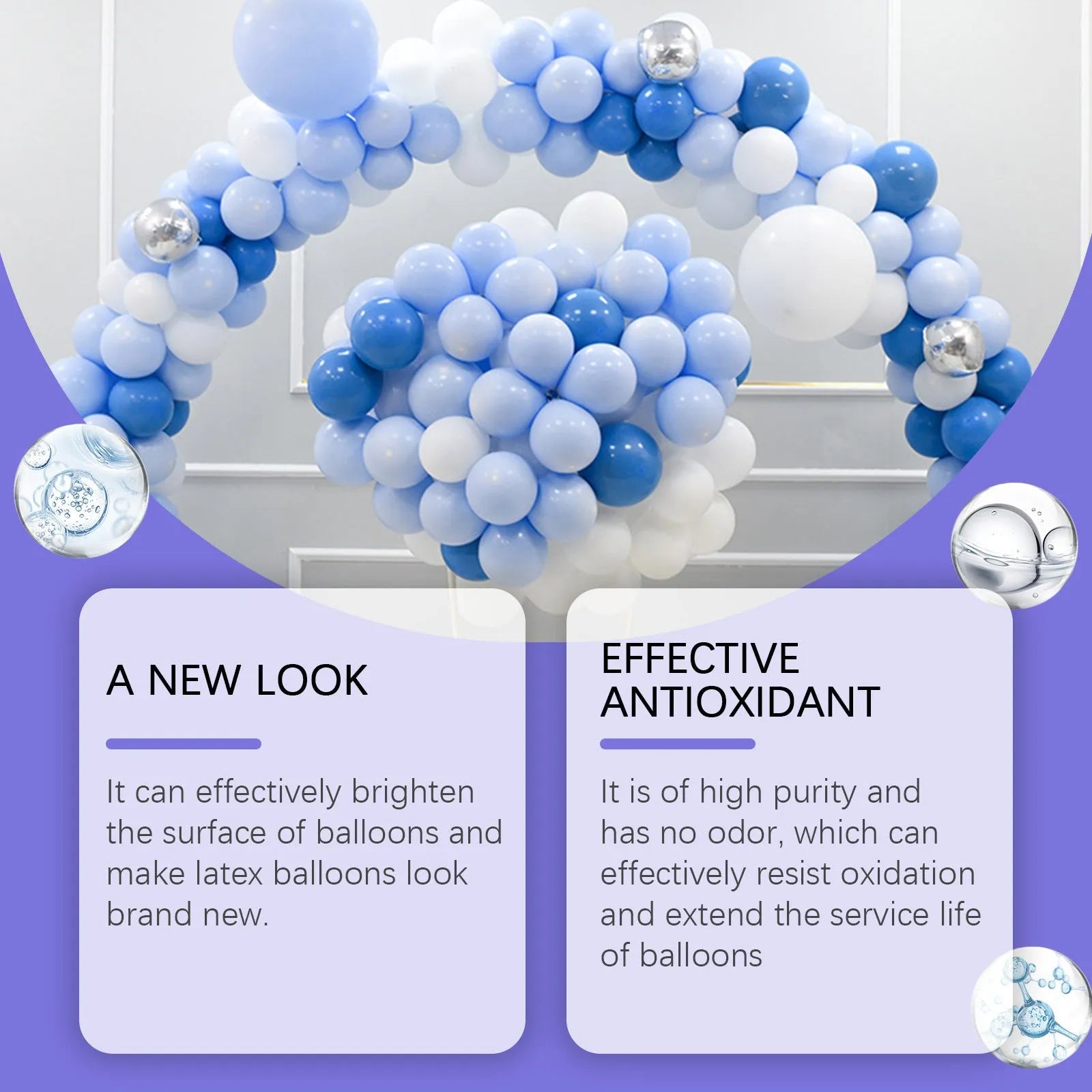 100 ml aerosol can of balloon shiny spray for adding lustre to party decorations