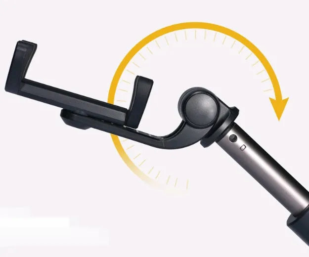 Aluminium alloy Bluetooth selfie stick tripod with remote control in black, pink, or white