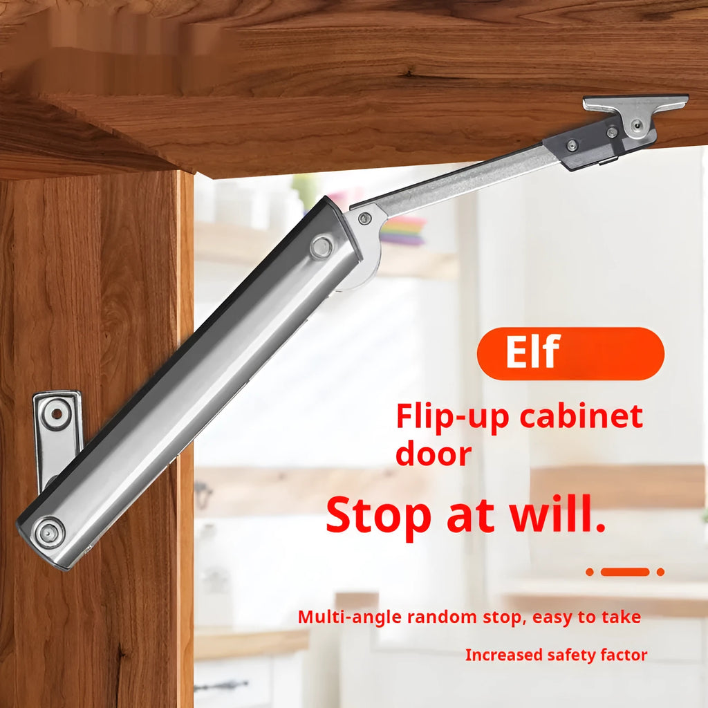 Cold rolled steel adjustable support rod for tatami cabinet with spring jackstay mechanism.