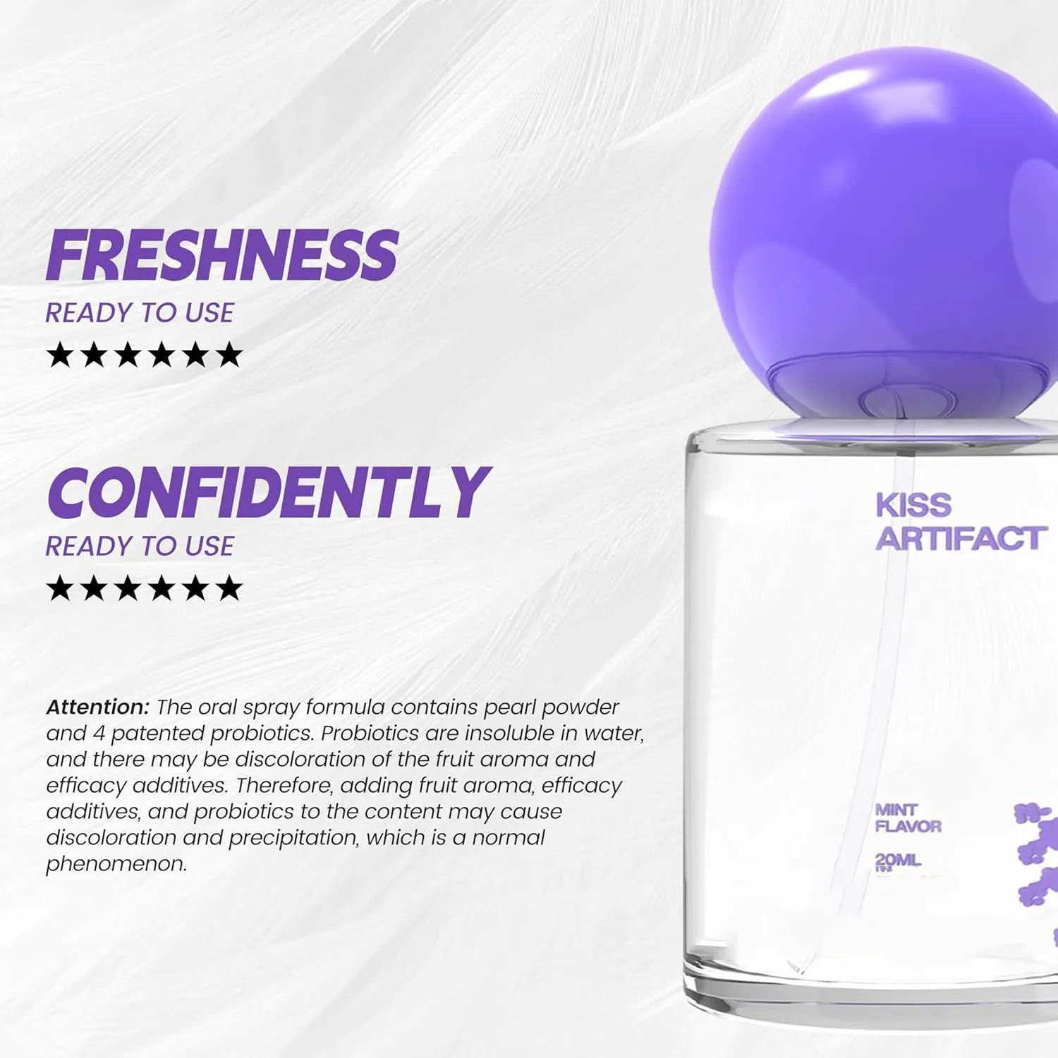 20ml portable probiotics oral spray with spray nozzle for hydration care
