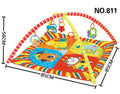Personality baby gymnastic rack game blanket in velvet fabric with small animal design