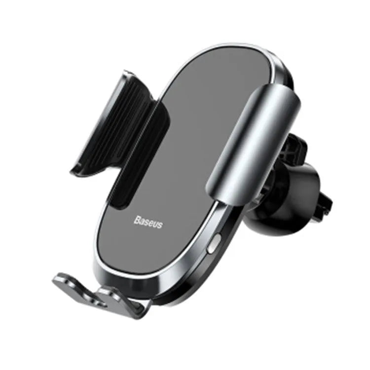 Universal car bracket smartphone holder with adjustable clamp and 360-degree rotation in black, blue, or silvery colours