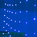 Copper curtain string lights with USB plug in blue, purple, warm white, or white for indoor and outdoor decoration.