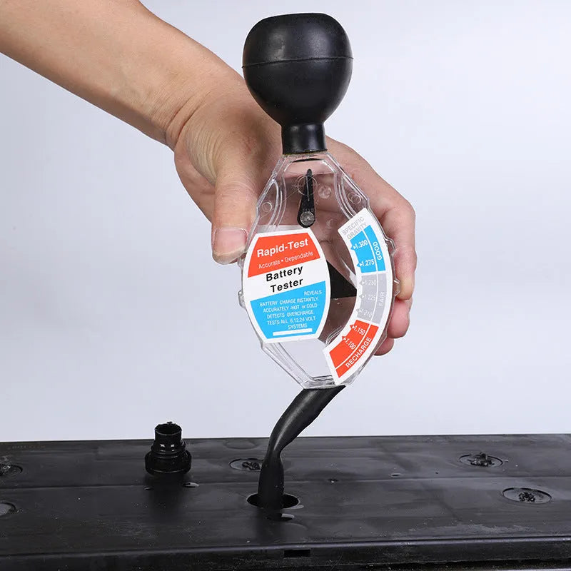 Suction electrolyte hydrometer battery testing tool with ABS construction and measurement scale