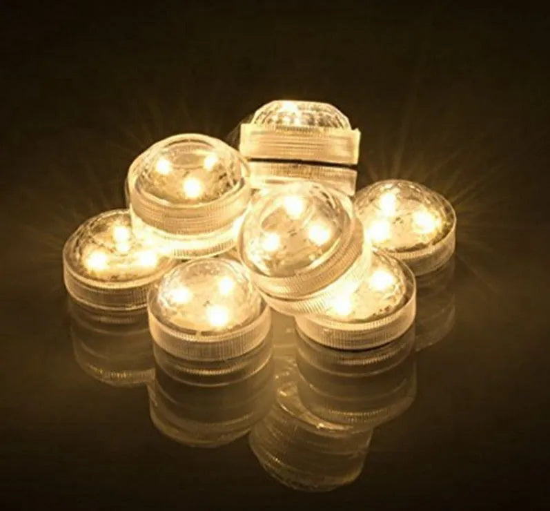 LED diamond diving light with remote control, RGB, IP65, plastic shell 3x2.5cm for vase and aquarium